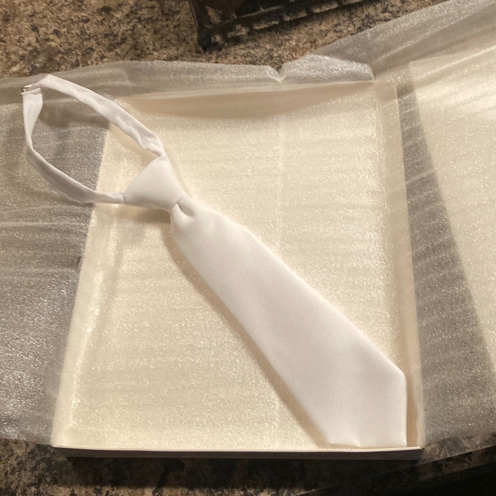 Boys white tie